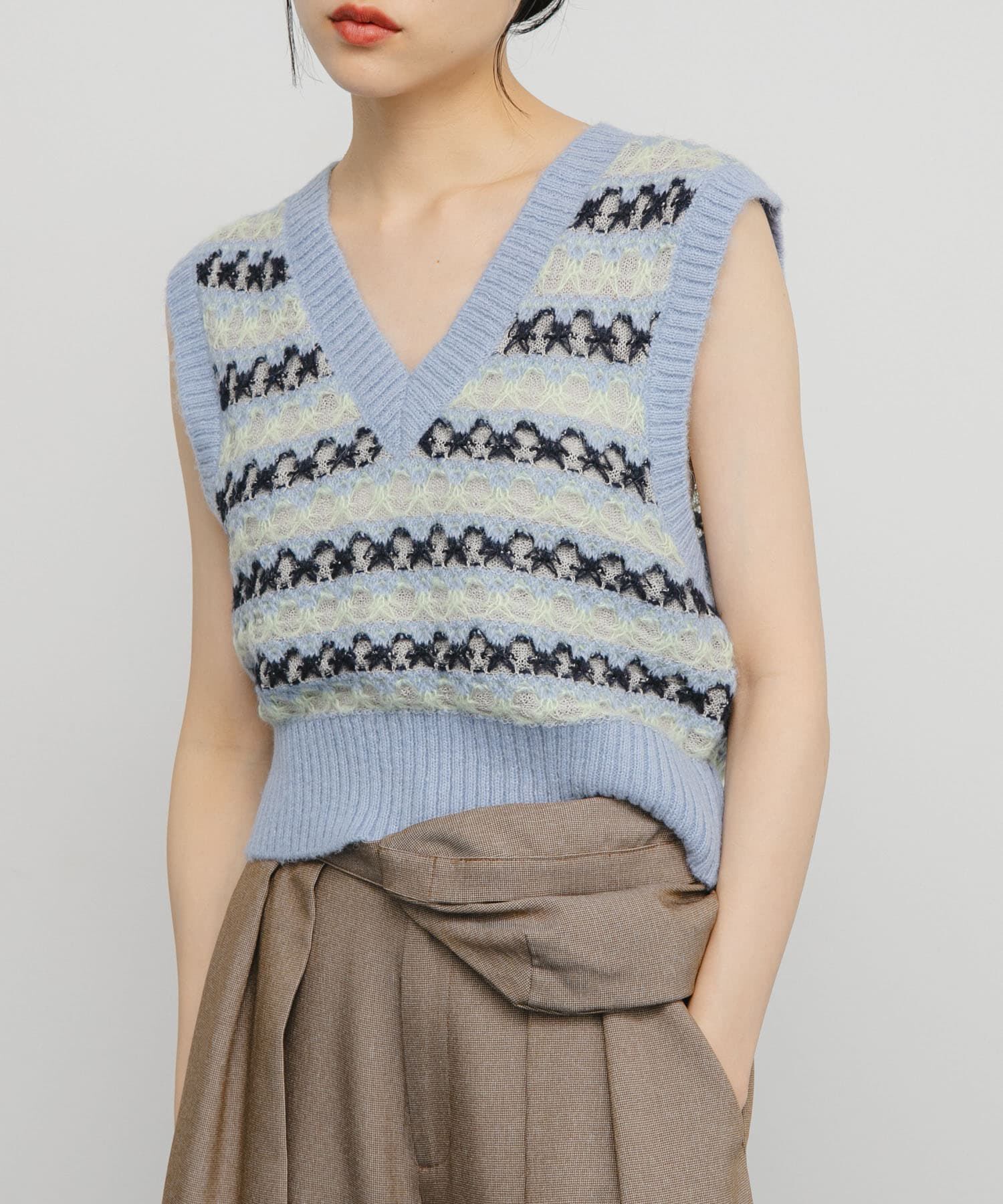  「シアージャガードニットベスト」|ベスト・ジレ|