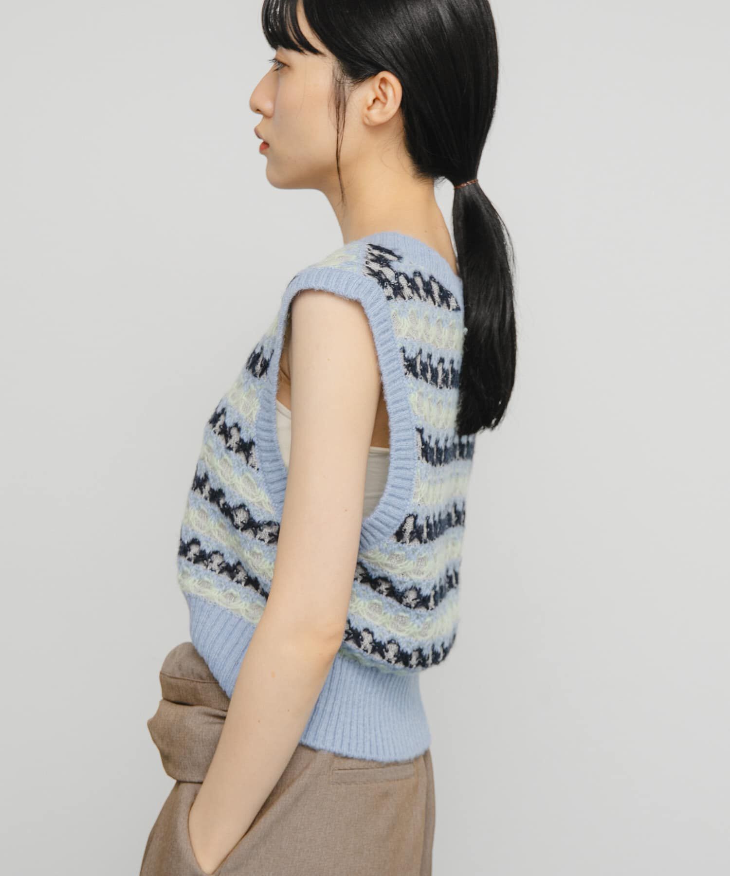  「シアージャガードニットベスト」|ベスト・ジレ|