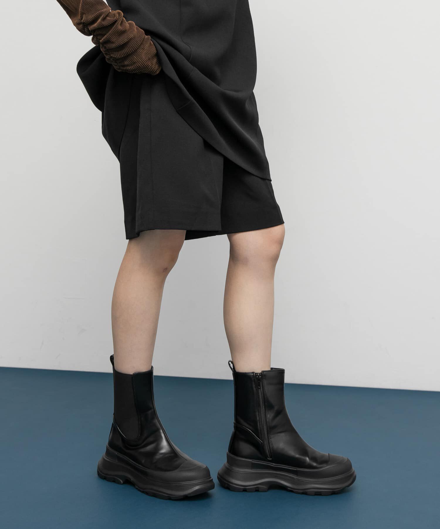  「サイドゴアスニーカーブーツ」|ショートブーツ|