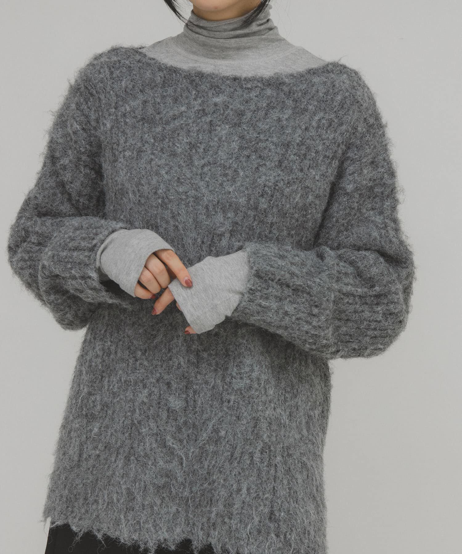  「シャギールーズリブニット」|ニット・セーター|