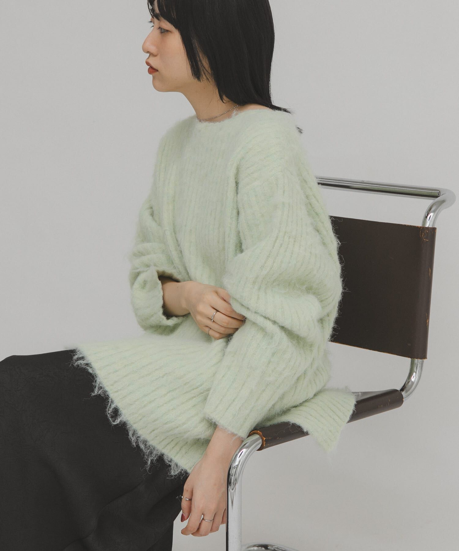  「シャギールーズリブニット」|ニット・セーター|