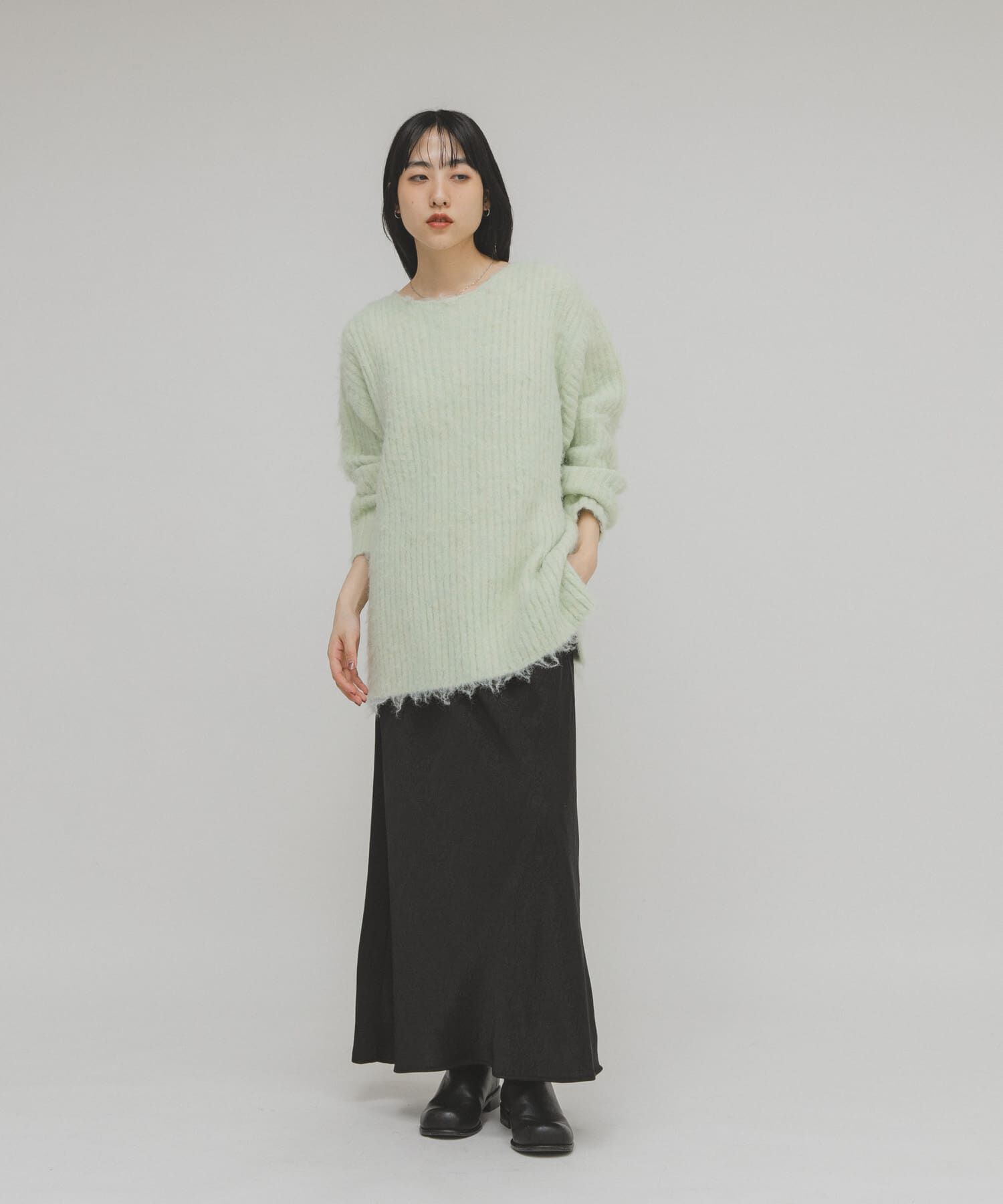  「シャギールーズリブニット」|ニット・セーター|