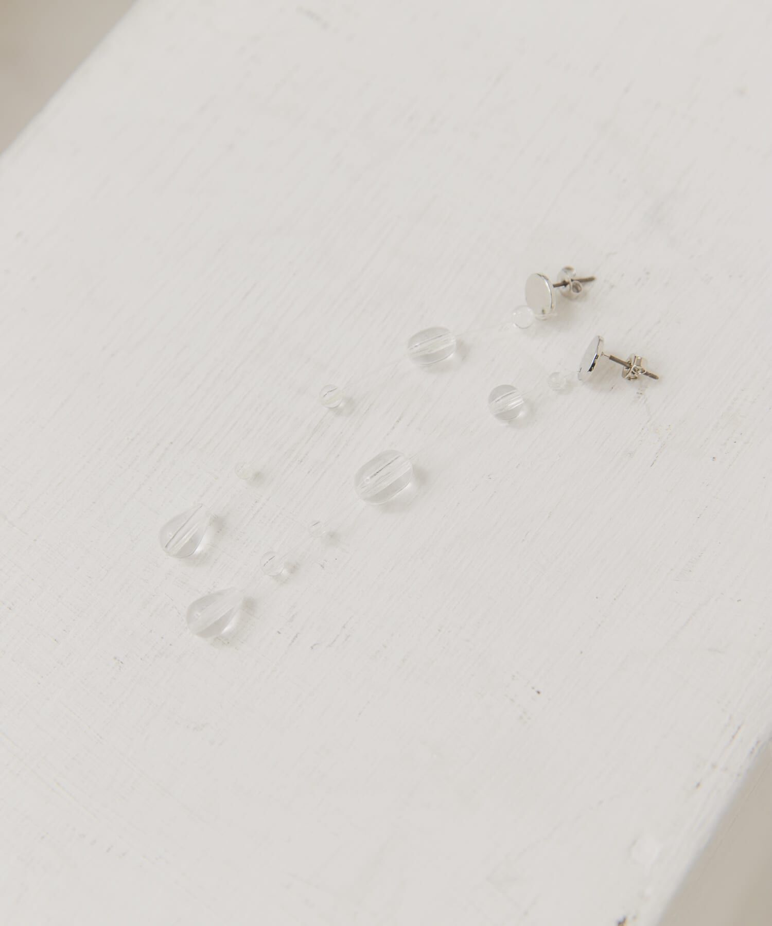  「シズクピアス」|ピアス|クリア