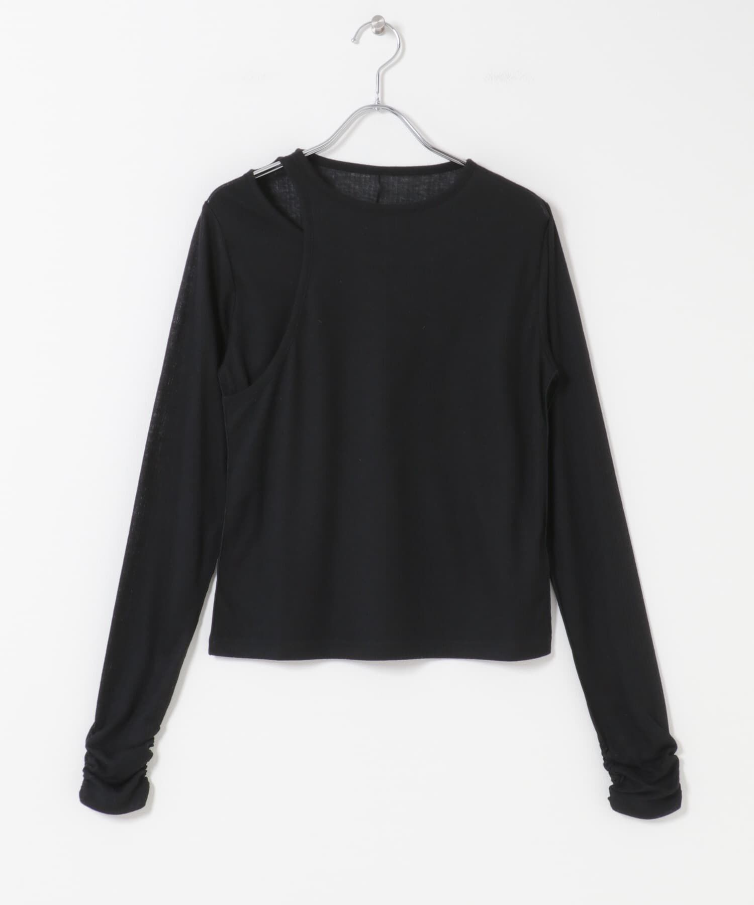  「アシメレイヤードTEE」|Tシャツ・カットソー|