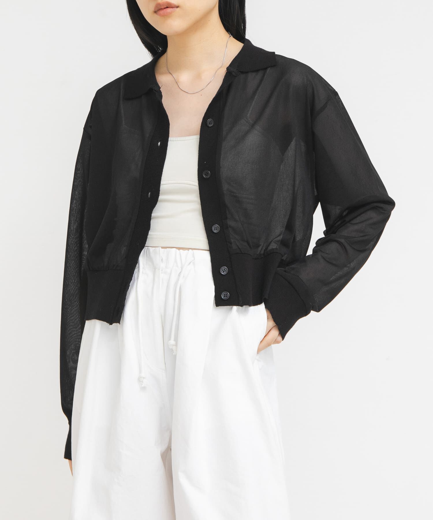  「シアーシャツカーディガン」|シャツ・ブラウス|