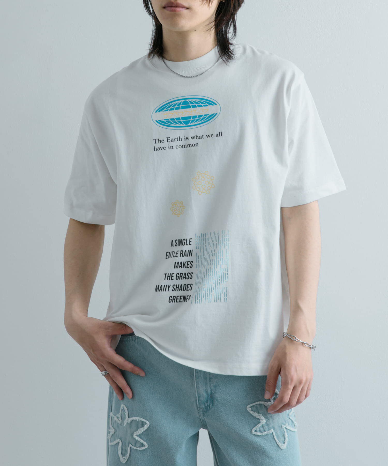 SENSE OF PLACE by URBAN RESEARCH「ロゴグラフィックTシャツ(5分袖) A」|Tシャツ・カットソー|