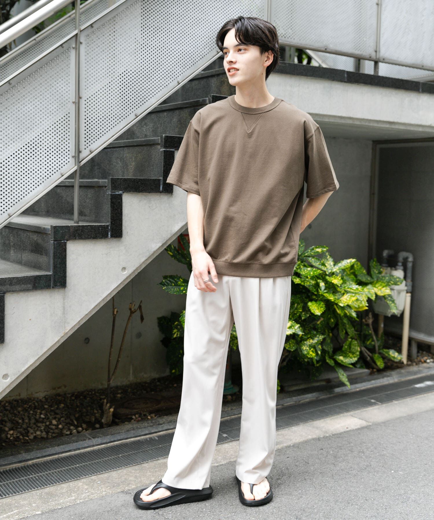 SENSE OF PLACE by URBAN RESEARCH「ライトスウェットショートスリーブTシャツ」|Tシャツ・カットソー|