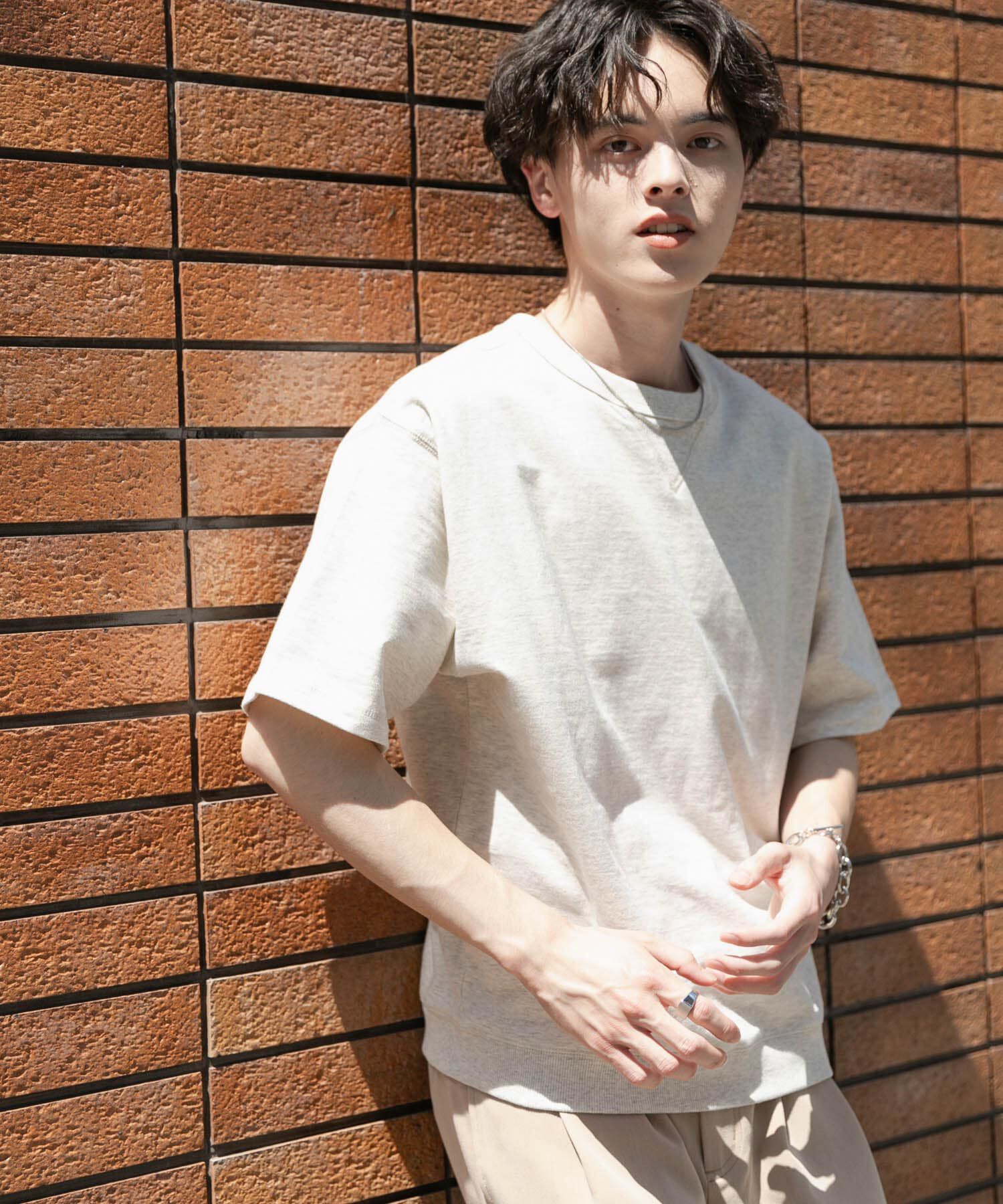 SENSE OF PLACE by URBAN RESEARCH「ライトスウェットショートスリーブTシャツ」|Tシャツ・カットソー|オートミール