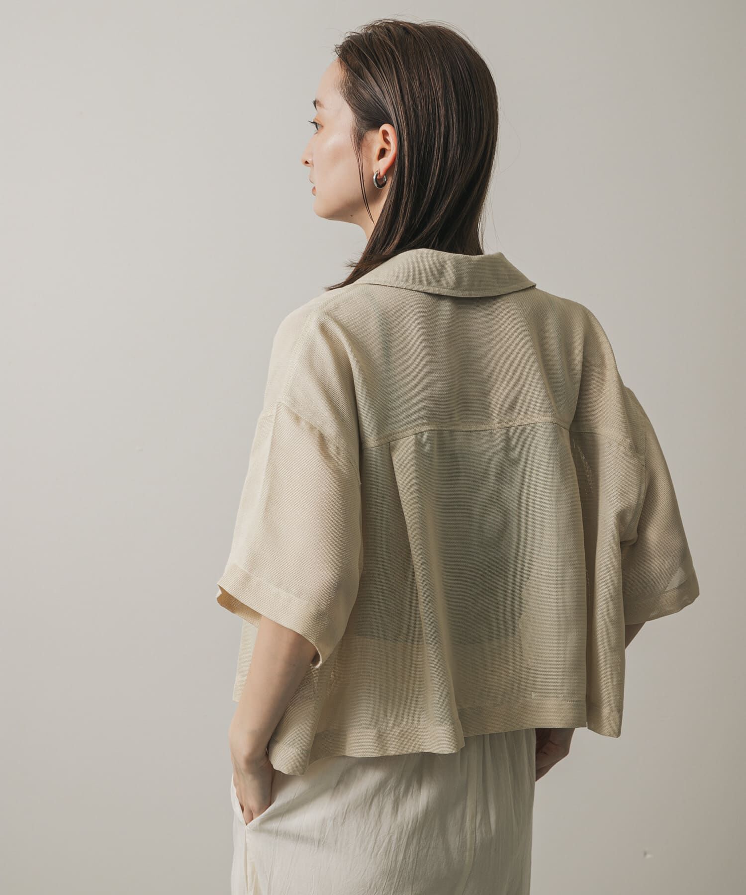 SENSE OF PLACE by URBAN RESEARCH「リネンライクメッシュシャツ」|シャツ・ブラウス|