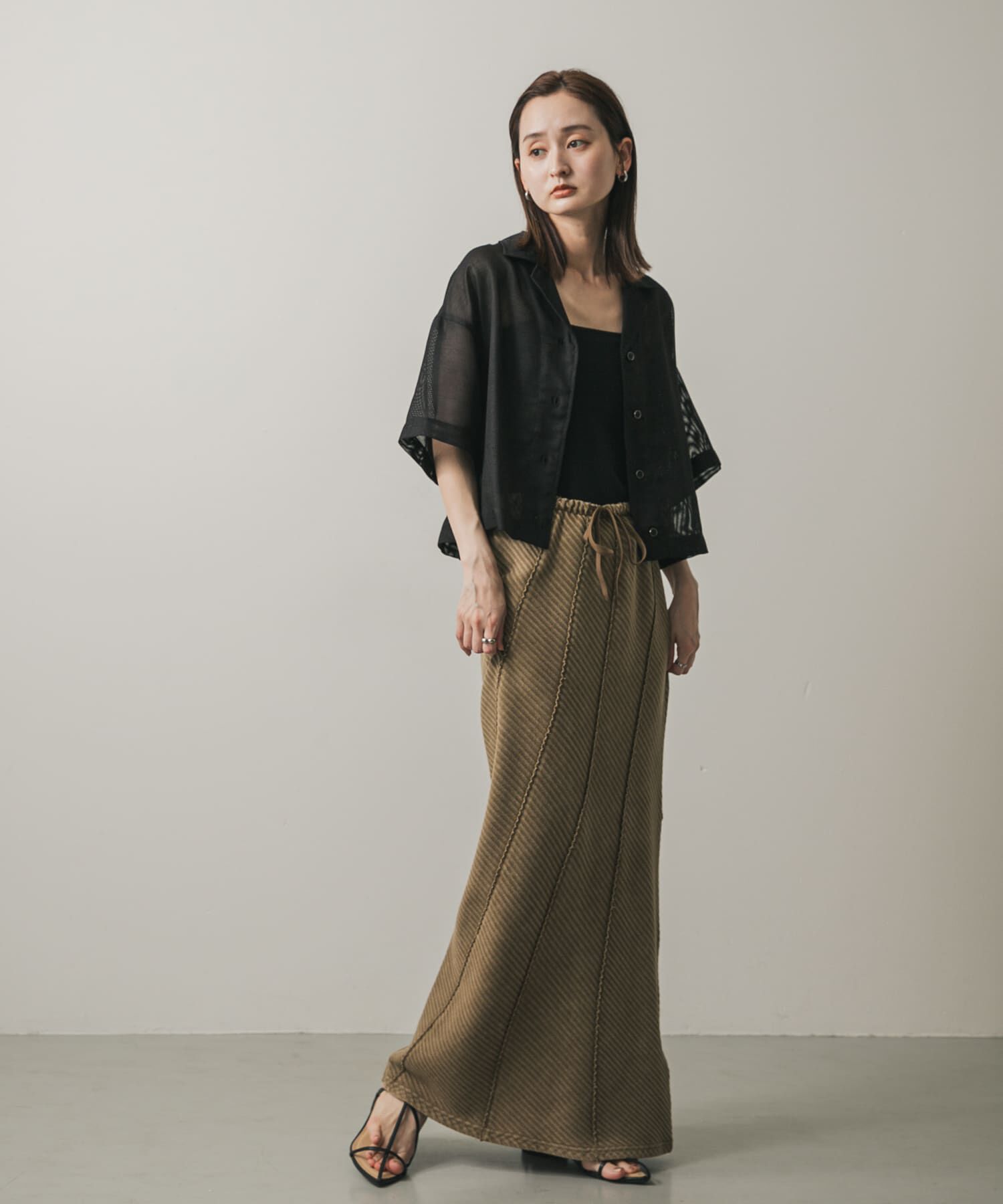 SENSE OF PLACE by URBAN RESEARCH「リネンライクメッシュシャツ」|シャツ・ブラウス|