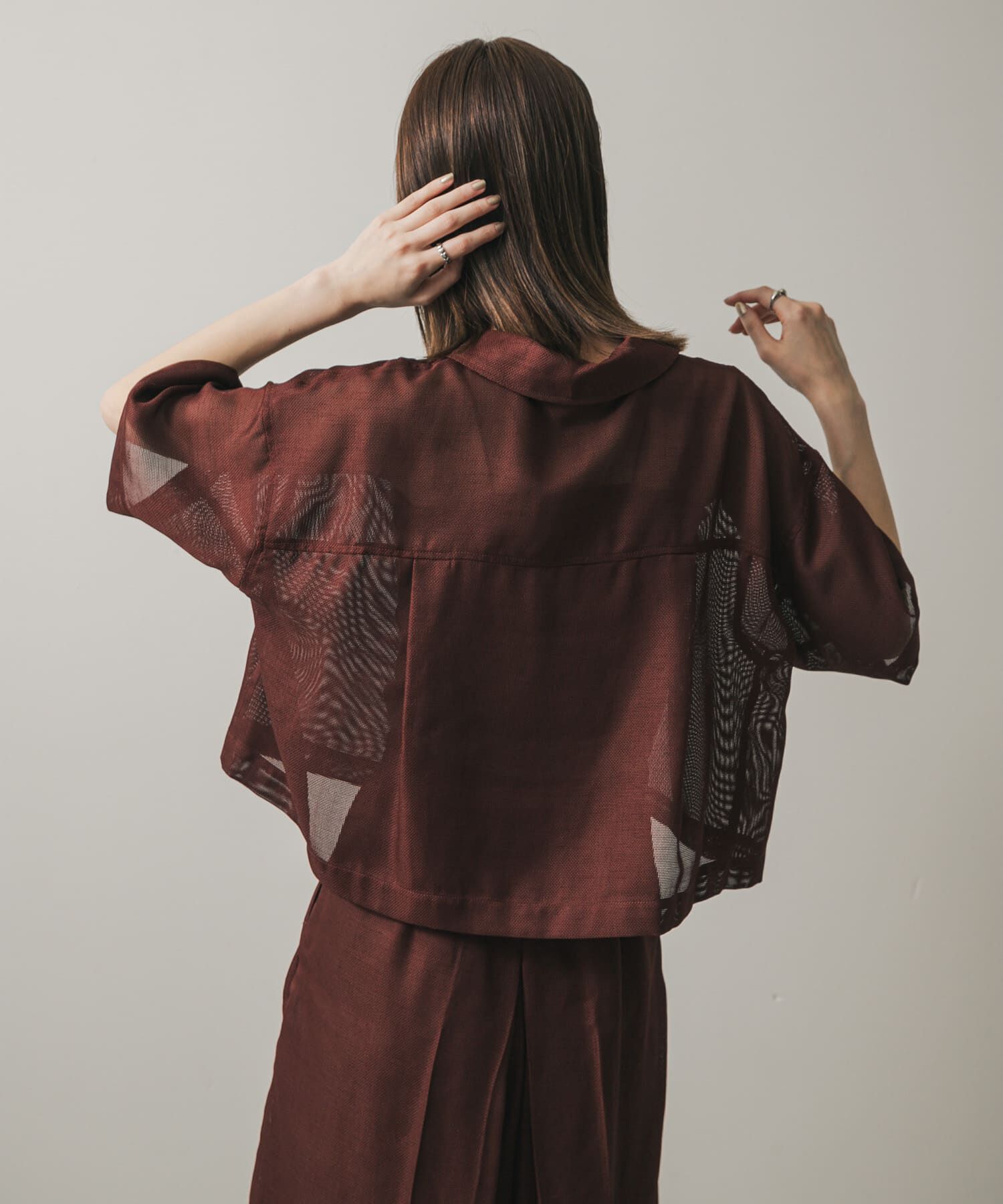 SENSE OF PLACE by URBAN RESEARCH「リネンライクメッシュシャツ」|シャツ・ブラウス|