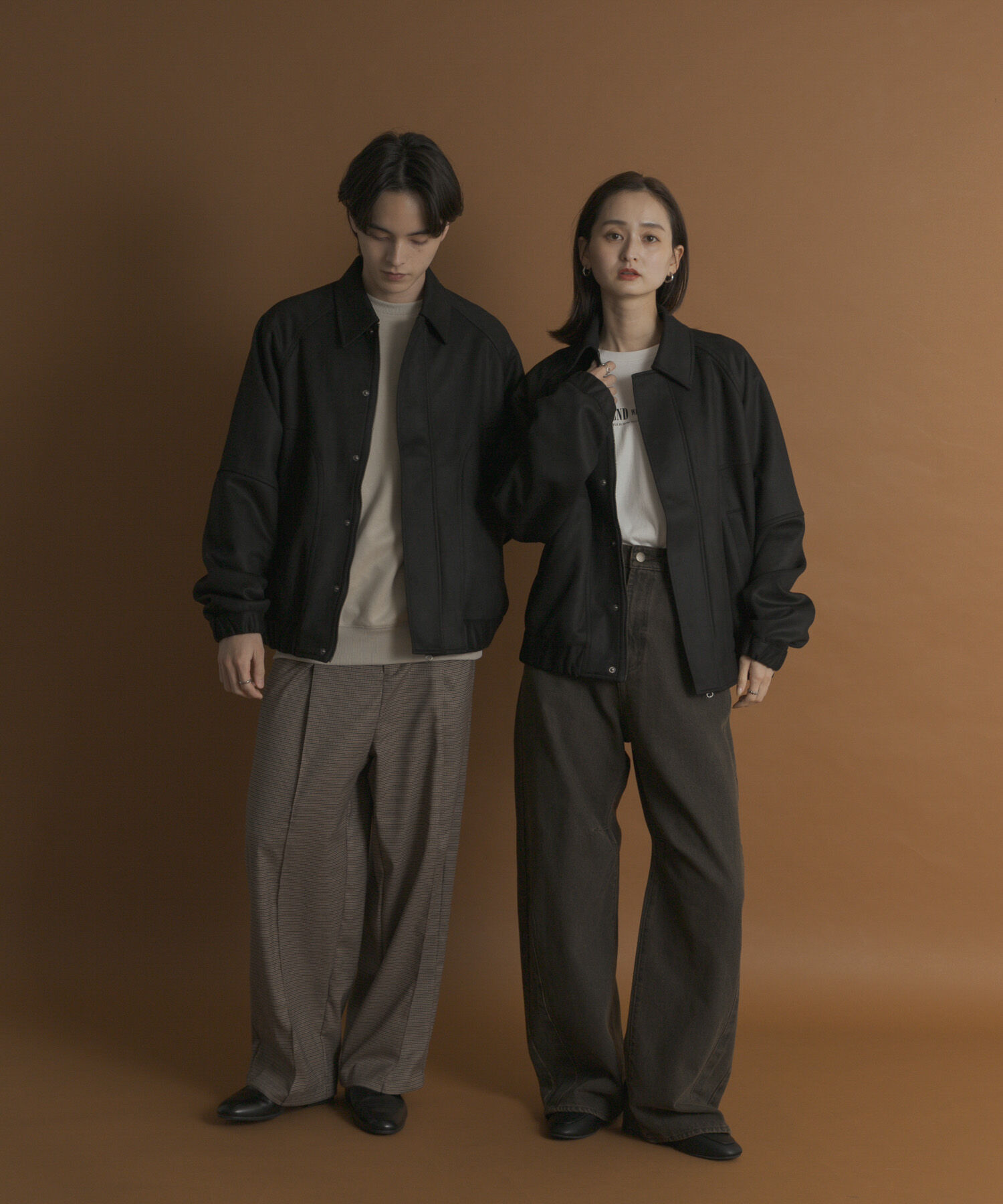 SENSE OF PLACE by URBAN RESEARCH「『ユニセックス』ツイルスエードタッチZIPブルゾン」|ブルゾン・スタジャン|