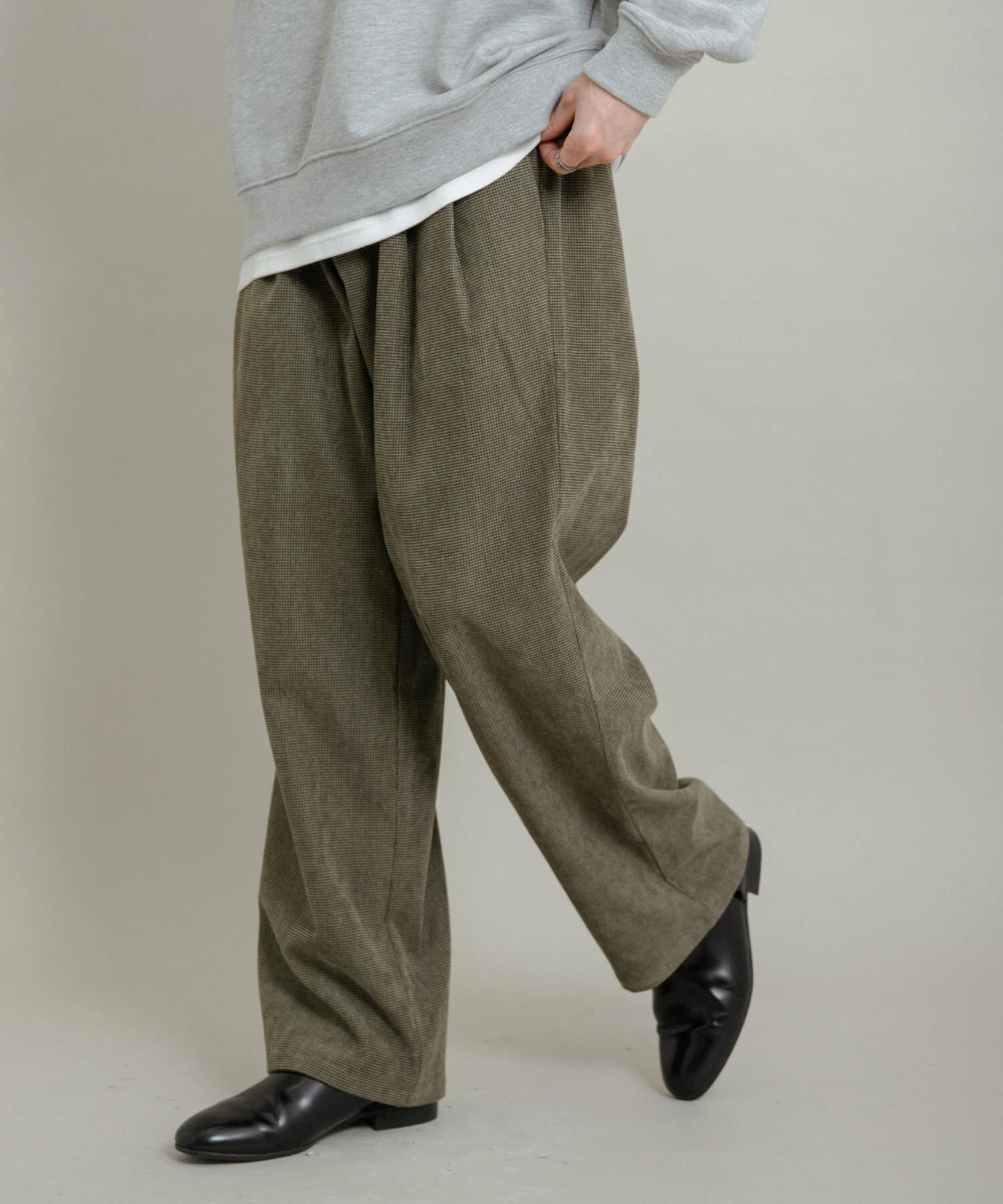 SENSE OF PLACE by URBAN RESEARCH「ブロックコーデュロイワイドスラックス」|その他|