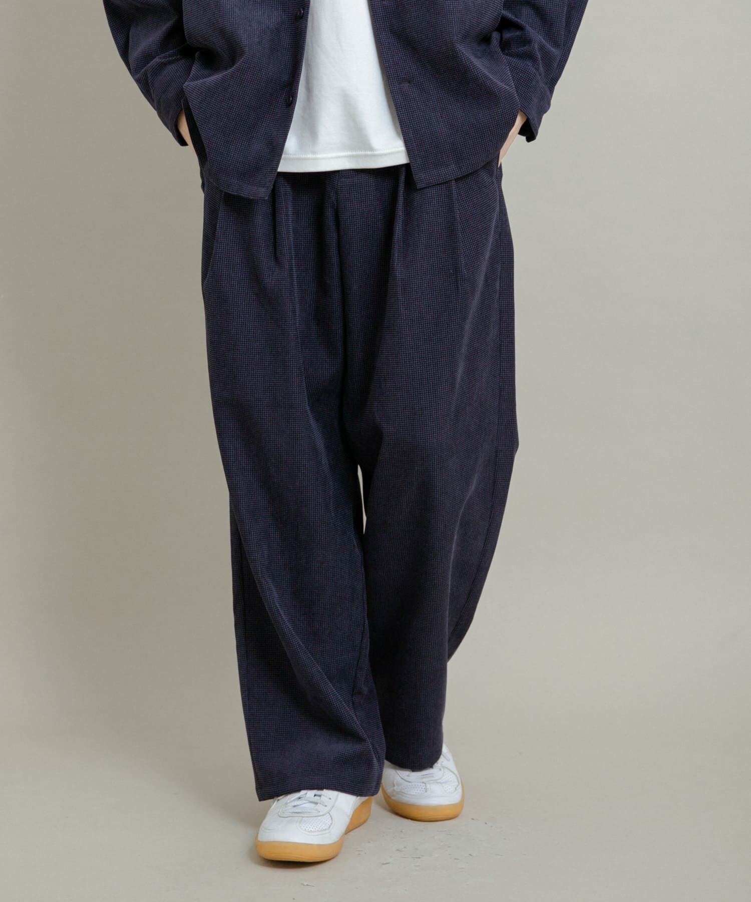 SENSE OF PLACE by URBAN RESEARCH「ブロックコーデュロイワイドスラックス」|その他|ネイビー