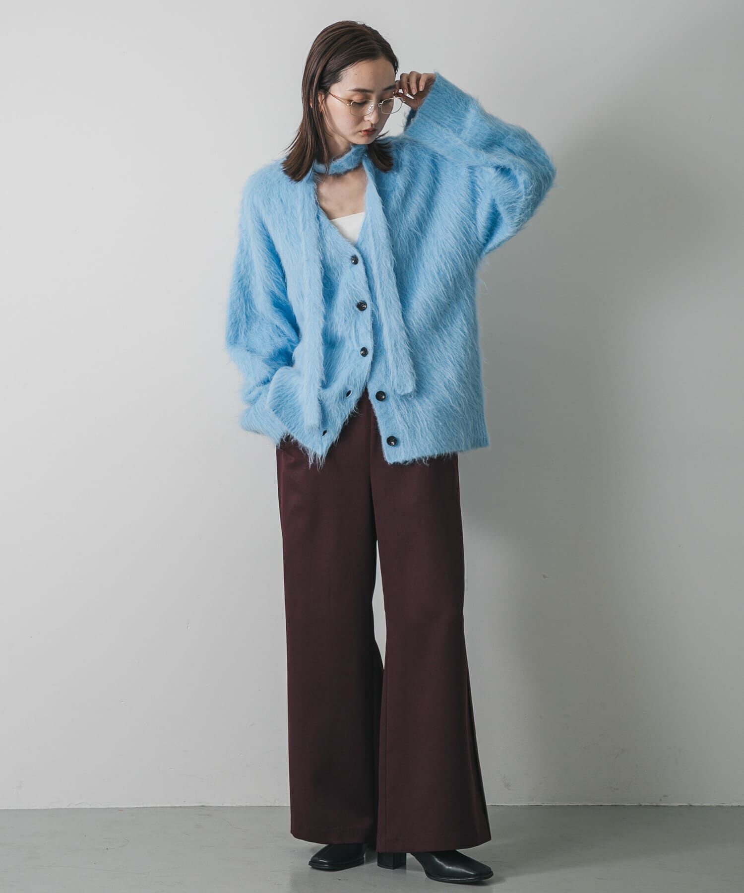 SENSE OF PLACE by URBAN RESEARCH「タイツキシャギーカーディガン」|カーディガン|