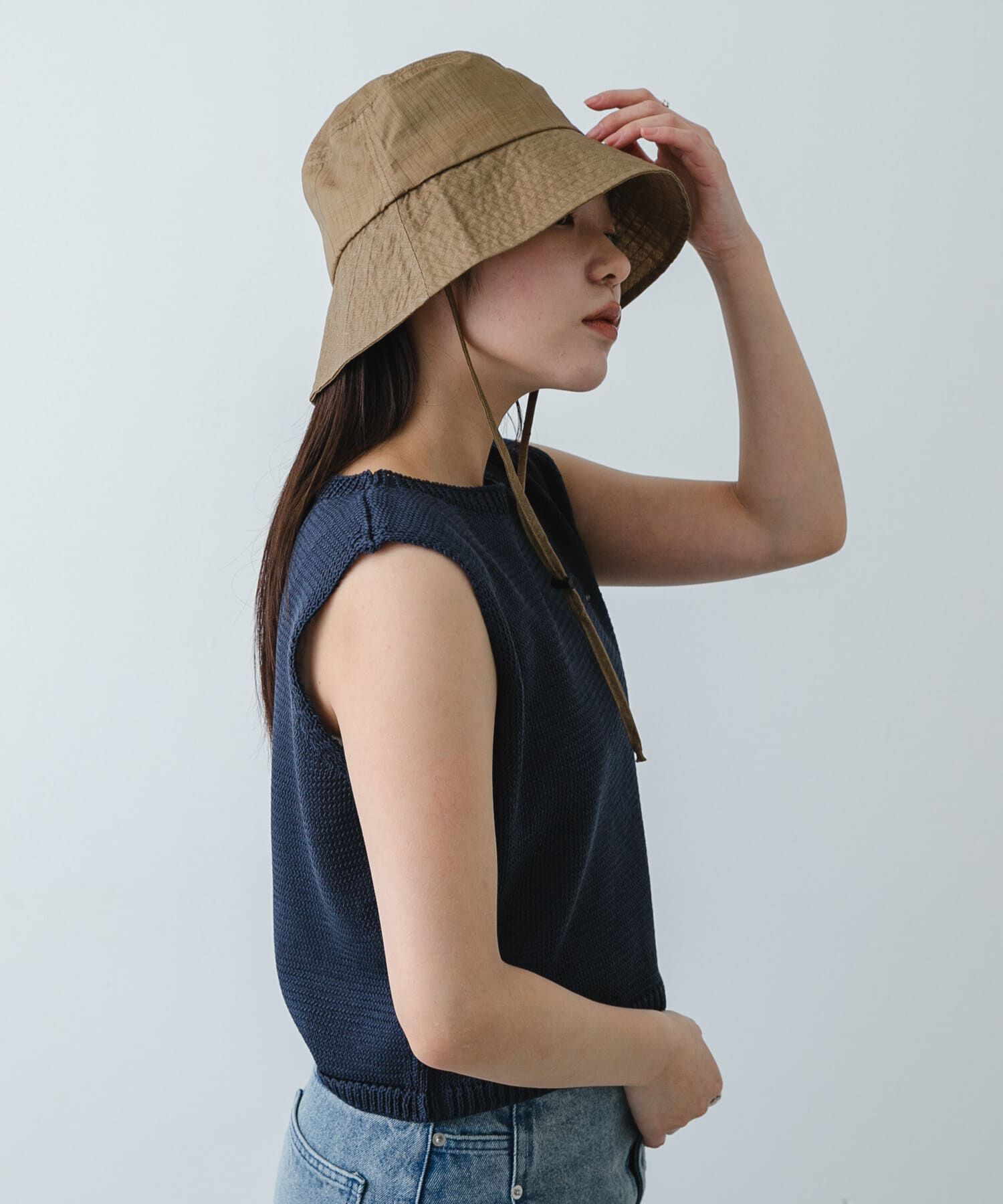 SENSE OF PLACE by URBAN RESEARCH「UVダウンブリムハット」|ハット|カーキ