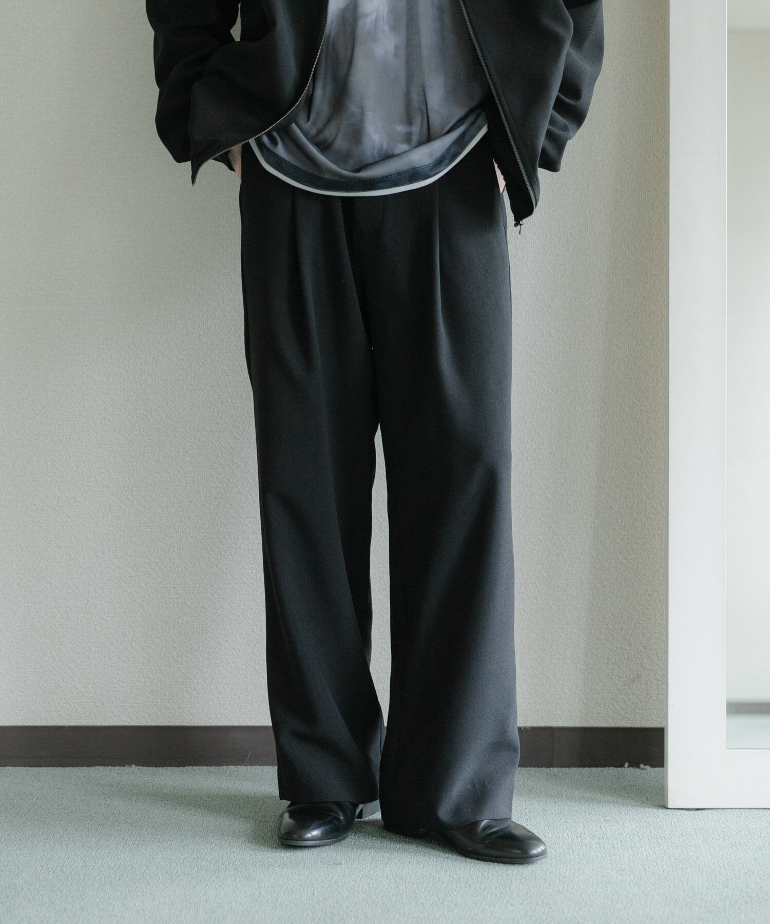 SENSE OF PLACE by URBAN RESEARCH「『UR TECH DRYLUXE』リネンライクワイドパンツ」|その他|