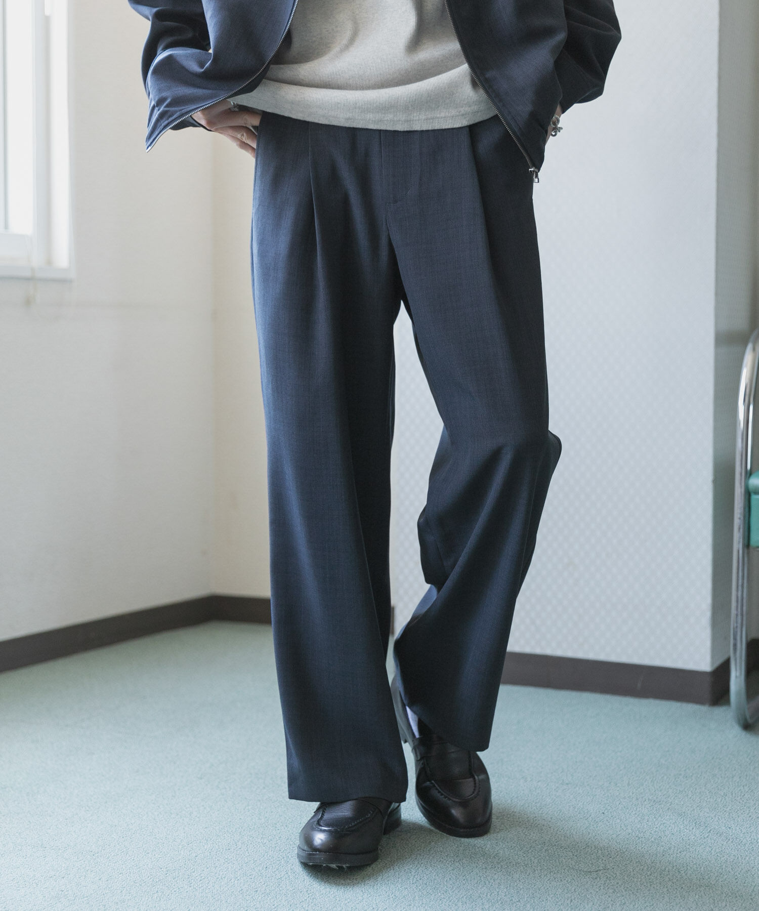 SENSE OF PLACE by URBAN RESEARCH「『UR TECH DRYLUXE』リネンライクワイドパンツ」|その他|