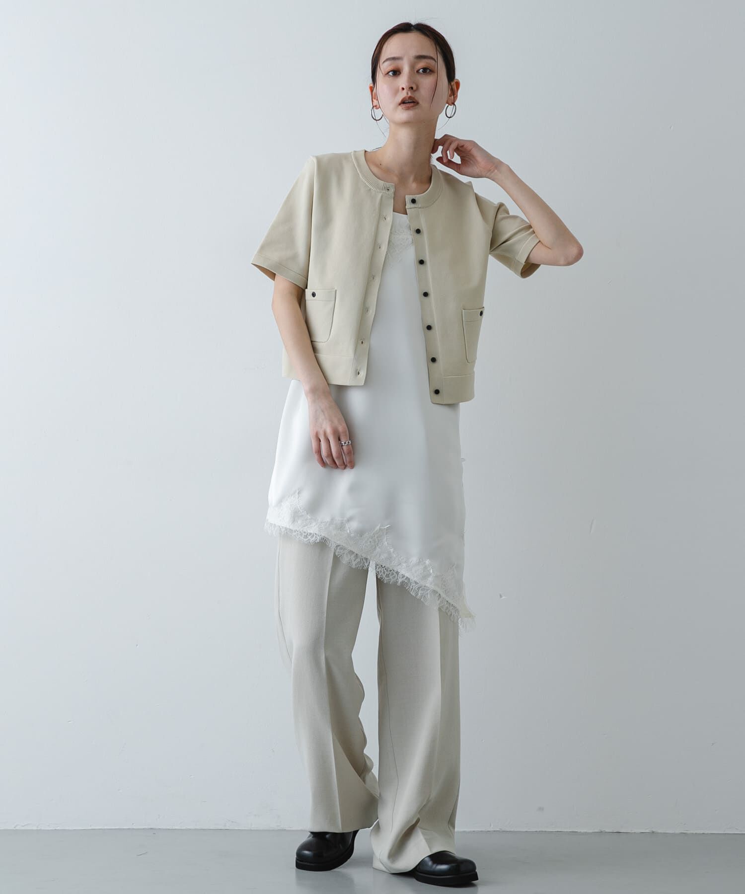 SENSE OF PLACE by URBAN RESEARCH「『洗濯可』ポケットツキハーフスリーブカーディガン」|カーディガン|