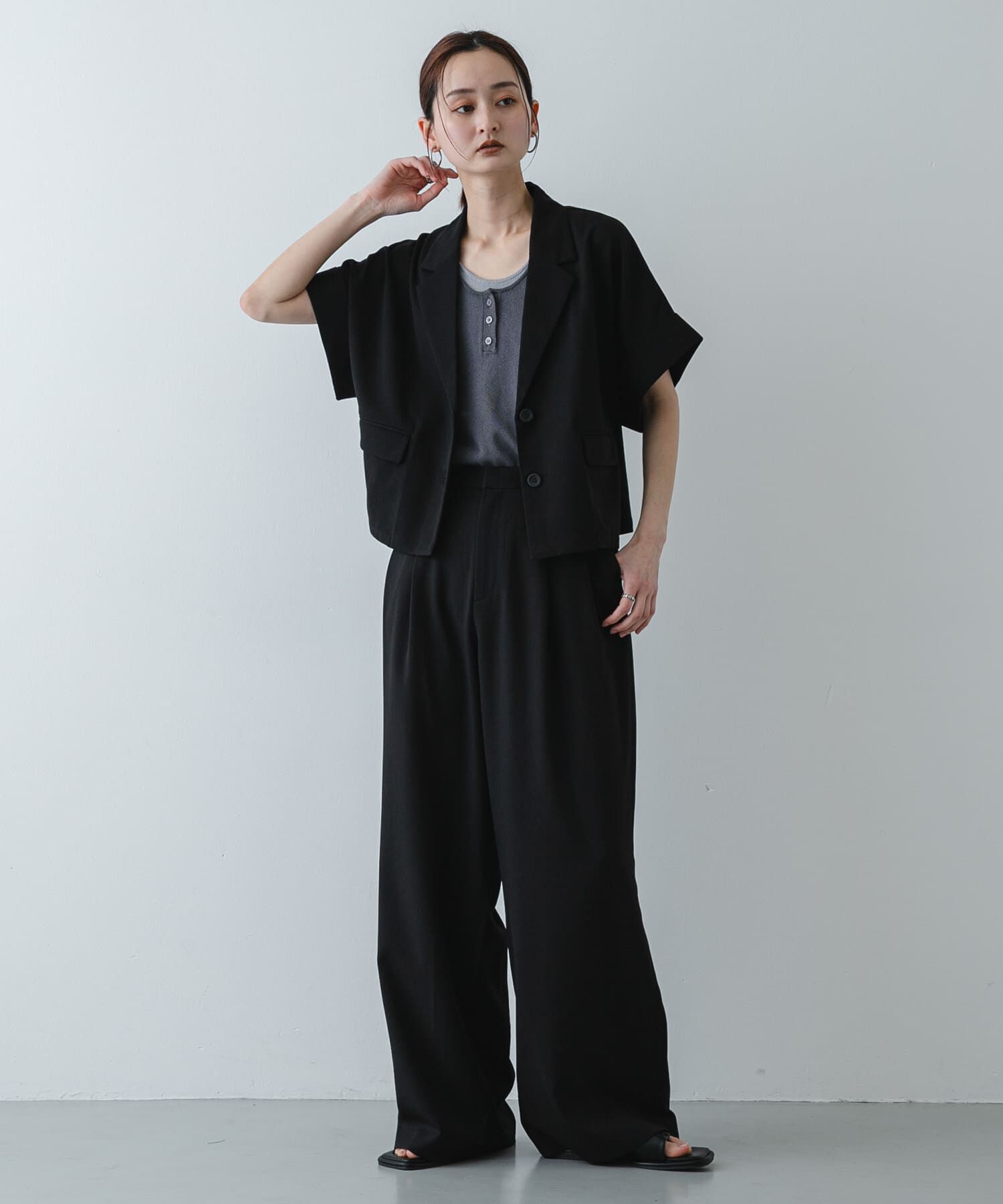 SENSE OF PLACE by URBAN RESEARCH「『洗濯可』アンサンブルニットタンクトップ」|タンクトップ|