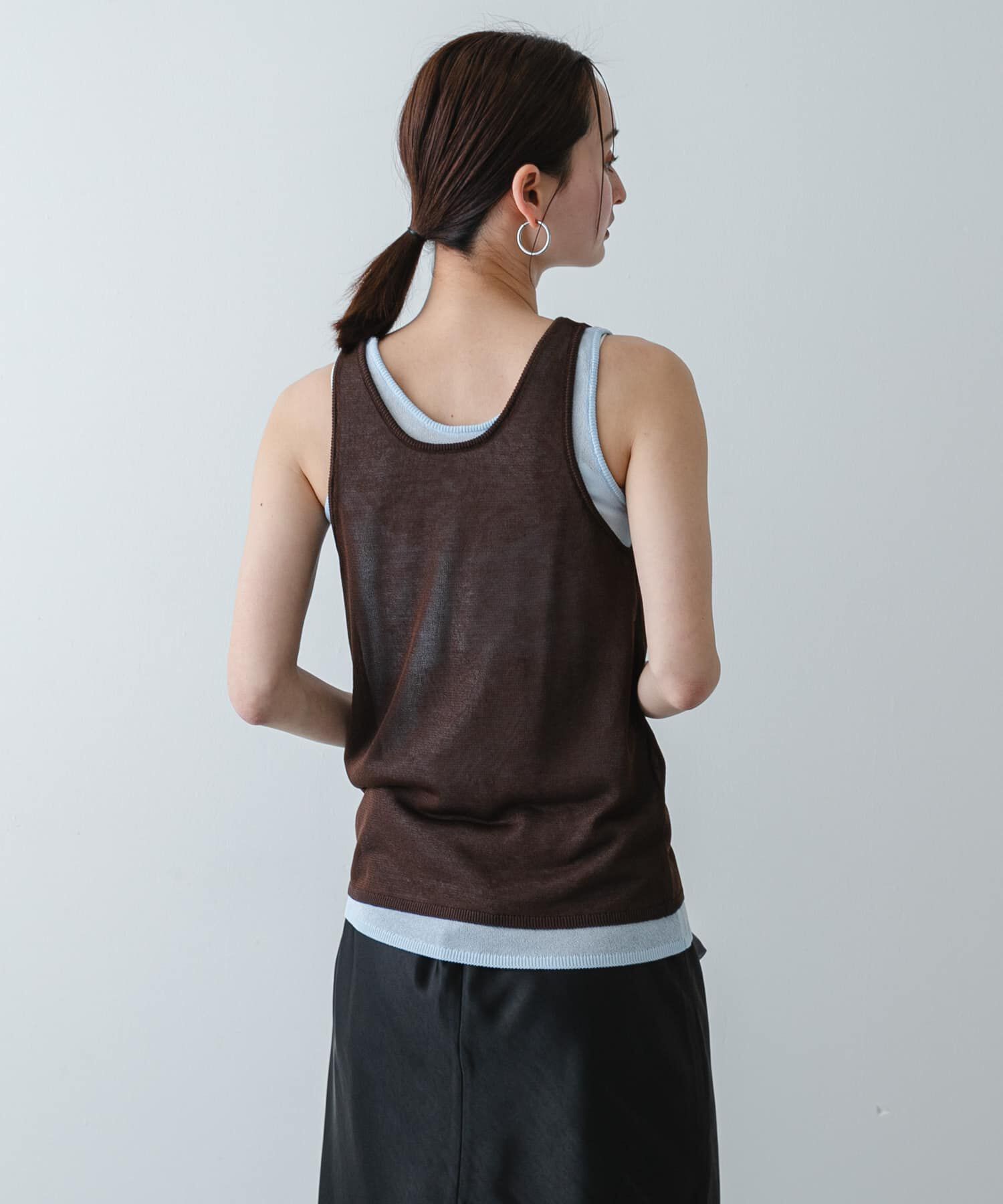SENSE OF PLACE by URBAN RESEARCH「『洗濯可』アンサンブルニットタンクトップ」|タンクトップ|
