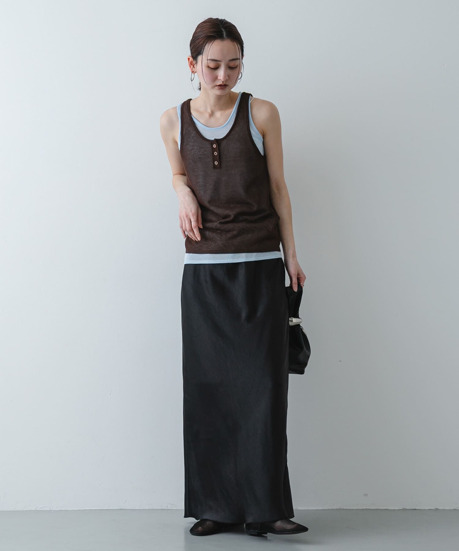 SENSE OF PLACE by URBAN RESEARCH「『洗濯可』アンサンブルニットタンクトップ」|タンクトップ|