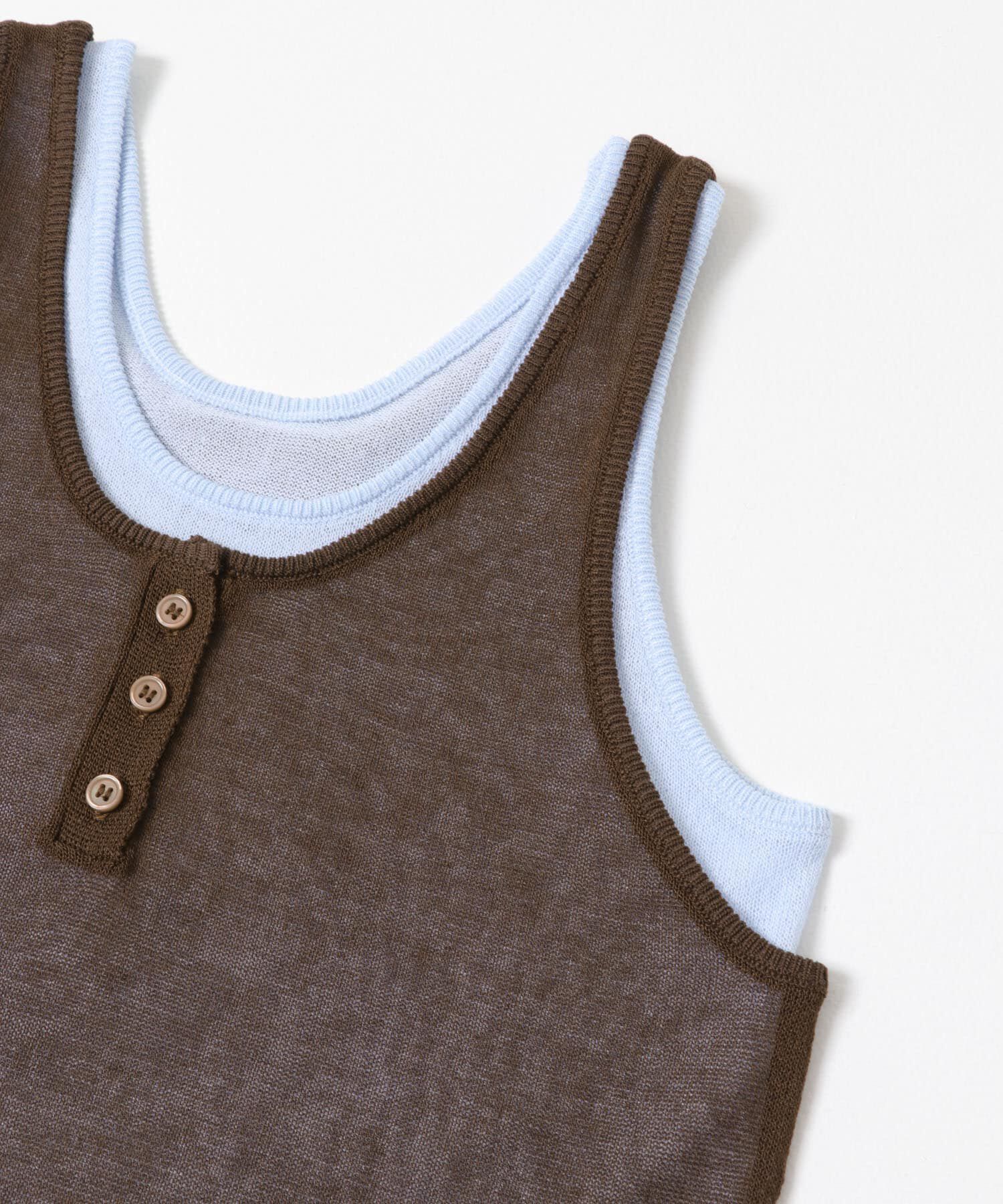 SENSE OF PLACE by URBAN RESEARCH「『洗濯可』アンサンブルニットタンクトップ」|タンクトップ|