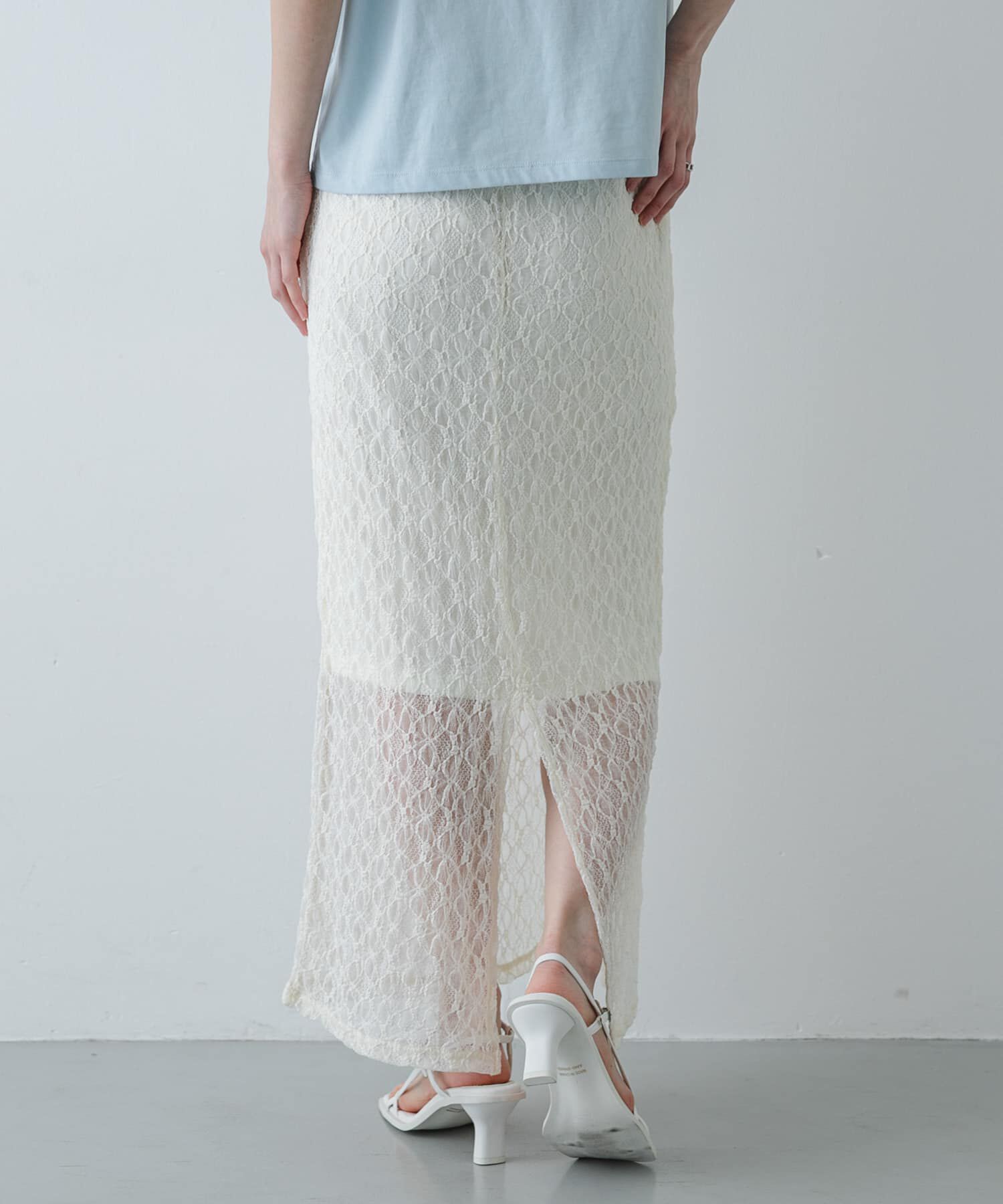 SENSE OF PLACE by URBAN RESEARCH「レースナロースカート」|スカート|