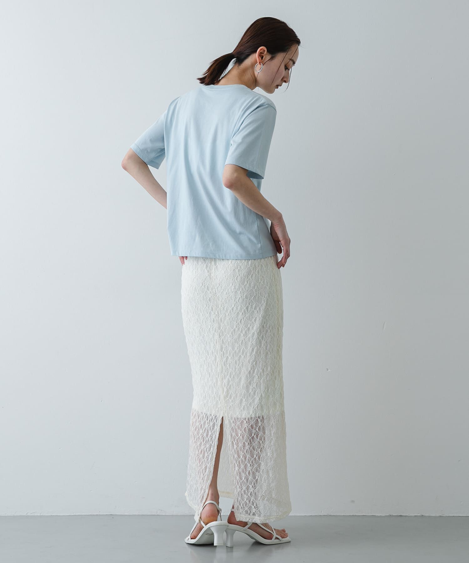 SENSE OF PLACE by URBAN RESEARCH「レースナロースカート」|スカート|