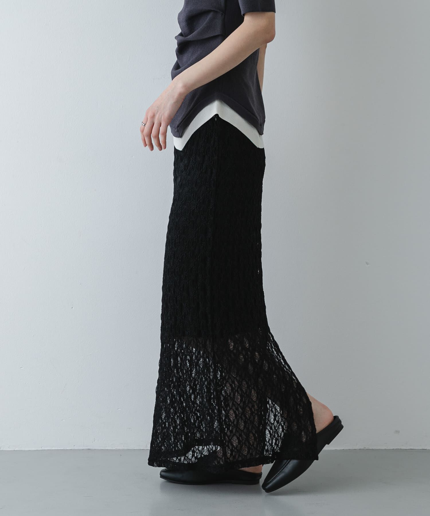 SENSE OF PLACE by URBAN RESEARCH「レースナロースカート」|スカート|
