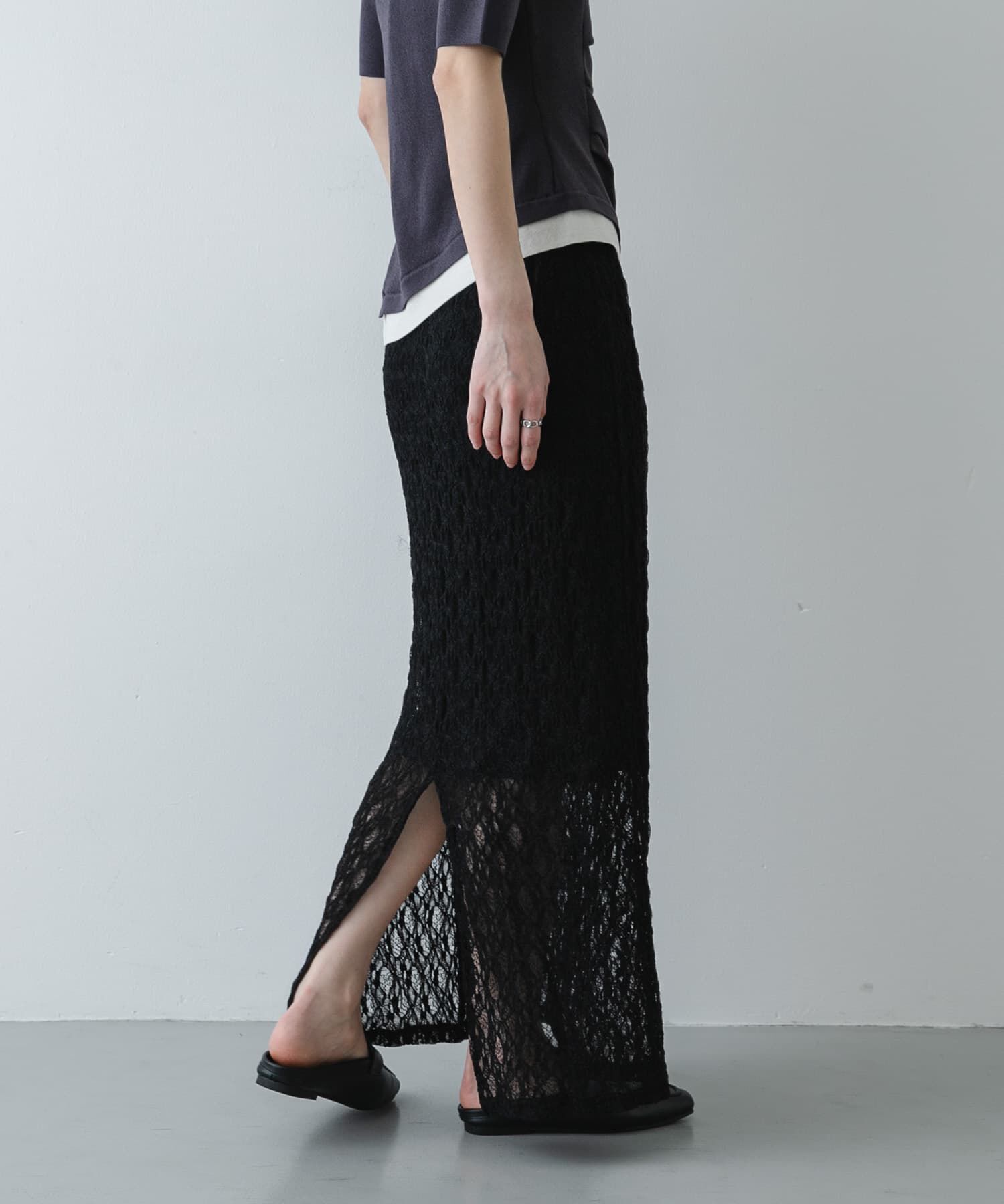 SENSE OF PLACE by URBAN RESEARCH「レースナロースカート」|スカート|