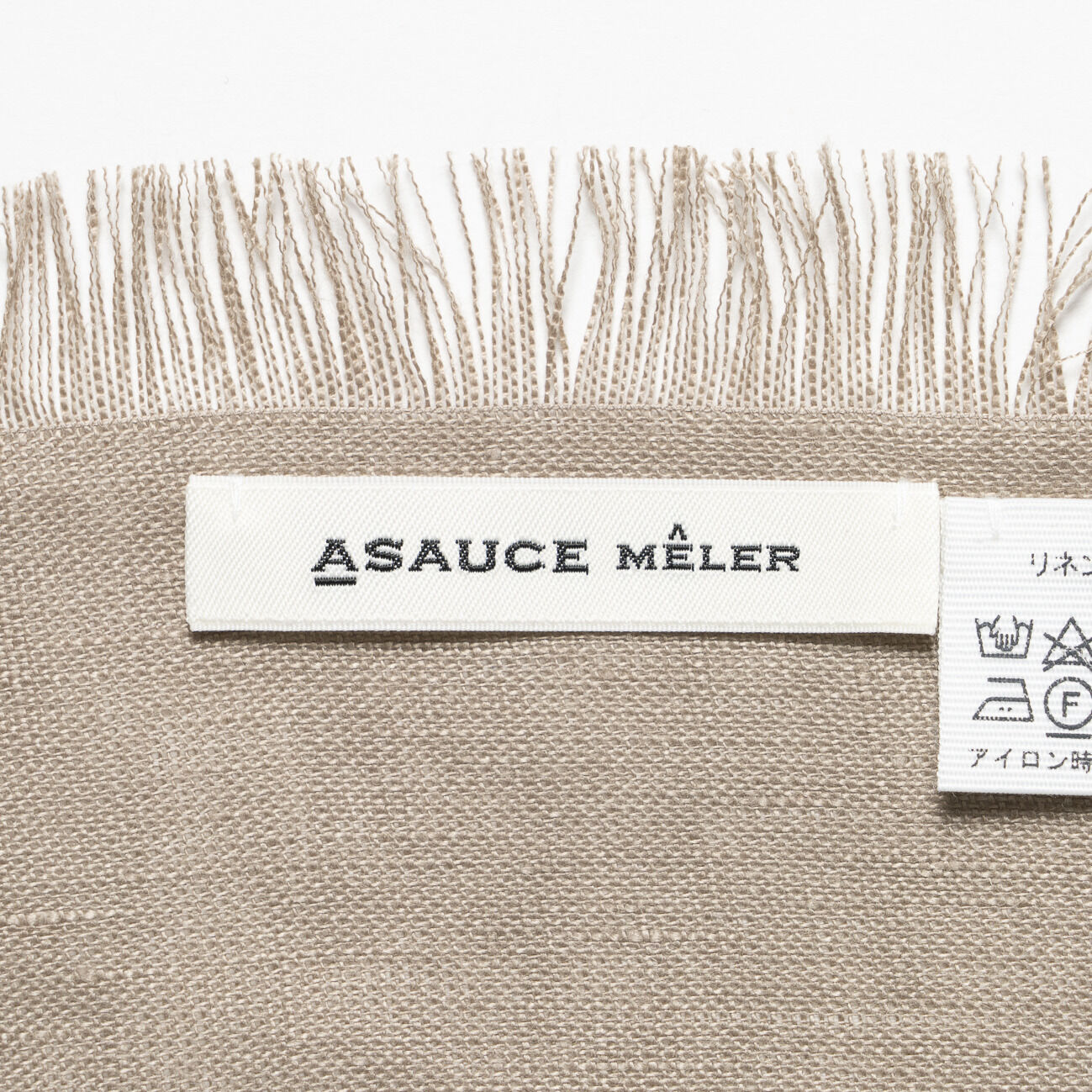  「ASAUCE MELER ORGANIC DRY LINEN SCARF」|マフラー|