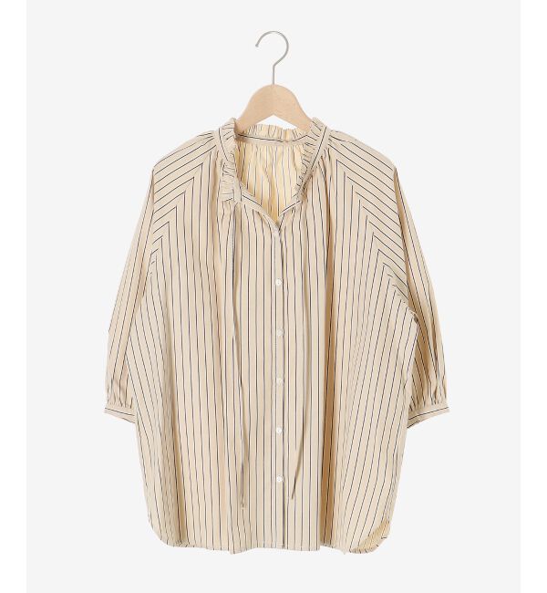 le.coeur blanc「フリルカラーボリュームスリーブブラウス」|シャツ・ブラウス|