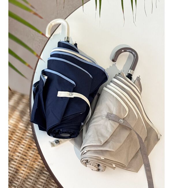 le.coeur blanc「バイカラーパイピングミニコンパクト折りたたみ傘」|傘|