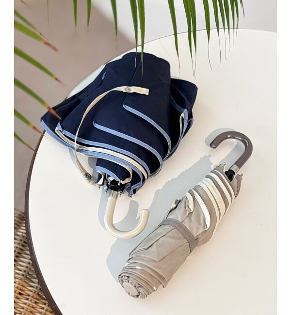 le.coeur blanc「バイカラーパイピングミニコンパクト折りたたみ傘」|傘|