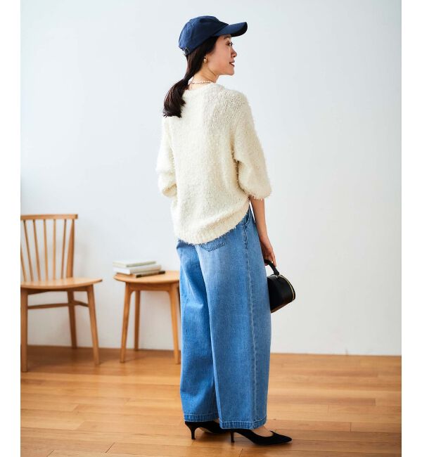 le.coeur blanc「チュール&times;フェザープルオーバー」|ニット・セーター|