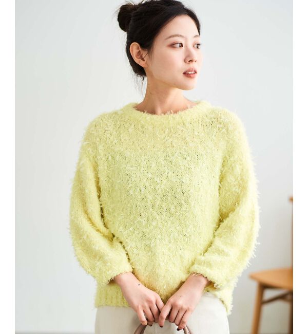 le.coeur blanc「チュール&times;フェザープルオーバー」|ニット・セーター|