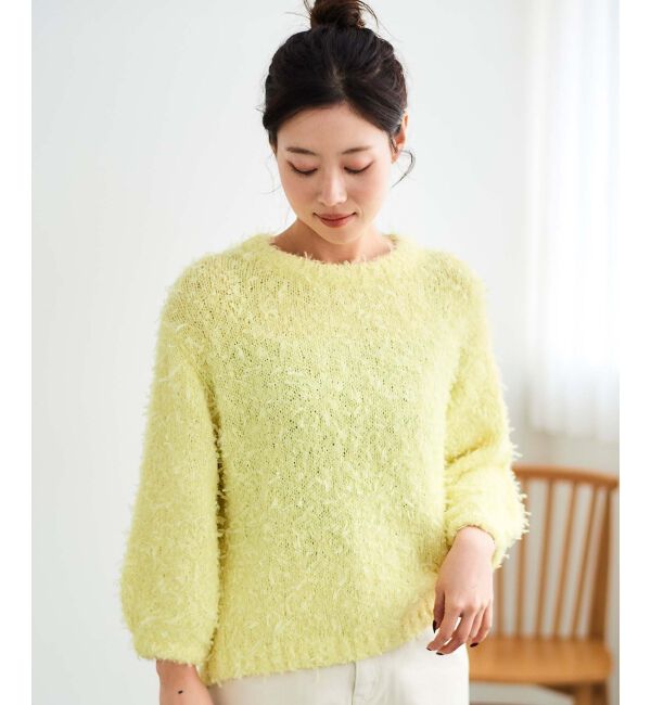 le.coeur blanc「チュール&times;フェザープルオーバー」|ニット・セーター|