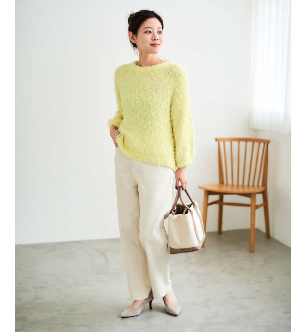 le.coeur blanc「チュール&times;フェザープルオーバー」|ニット・セーター|