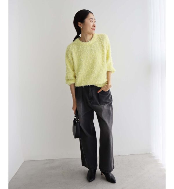 le.coeur blanc「チュール&times;フェザープルオーバー」|ニット・セーター|