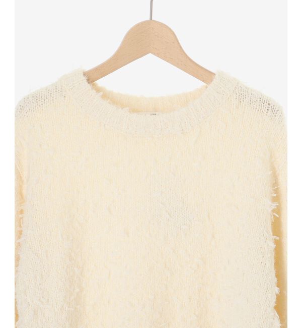 le.coeur blanc「チュール&times;フェザープルオーバー」|ニット・セーター|
