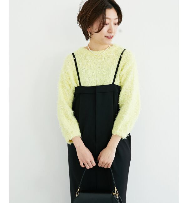 le.coeur blanc「チュール&times;フェザープルオーバー」|ニット・セーター|