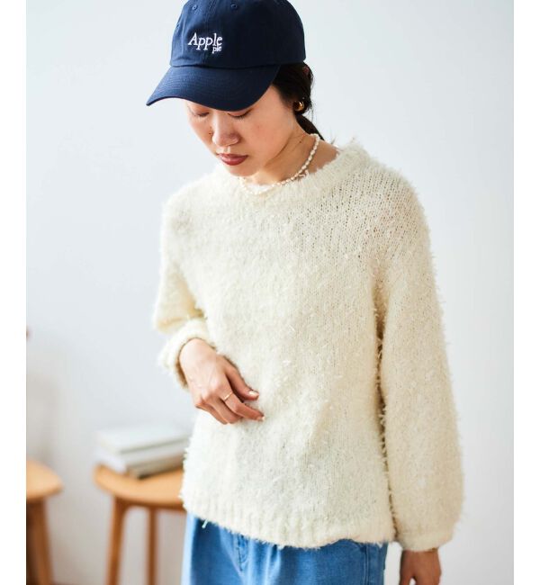 le.coeur blanc「チュール&times;フェザープルオーバー」|ニット・セーター|