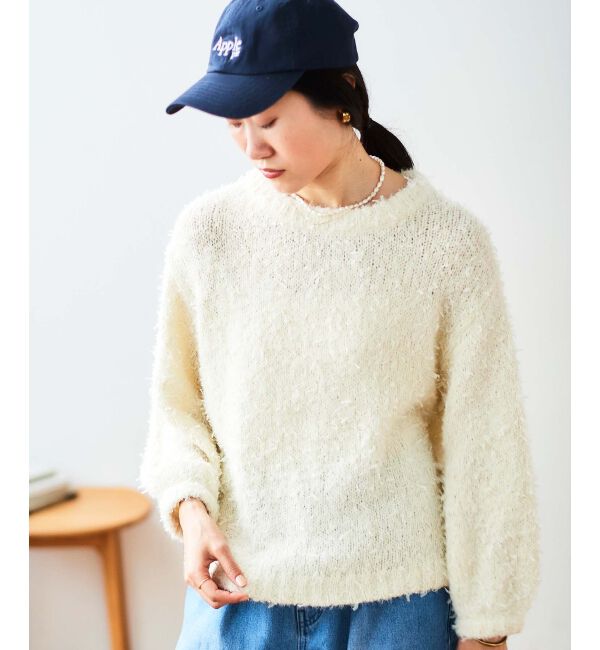 le.coeur blanc「チュール&times;フェザープルオーバー」|ニット・セーター|