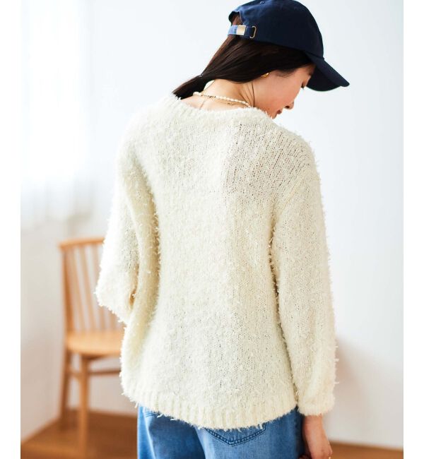 le.coeur blanc「チュール&times;フェザープルオーバー」|ニット・セーター|
