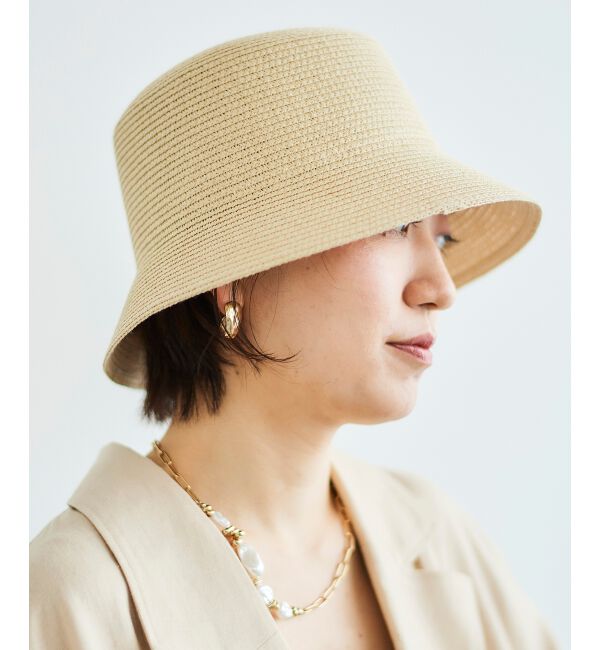 le.coeur blanc「《WEB限定アイテム》ペーパーバケットハット」|ハット|