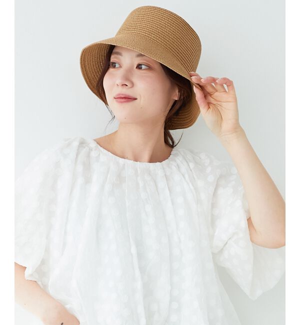 le.coeur blanc「《WEB限定アイテム》ペーパーバケットハット」|ハット|