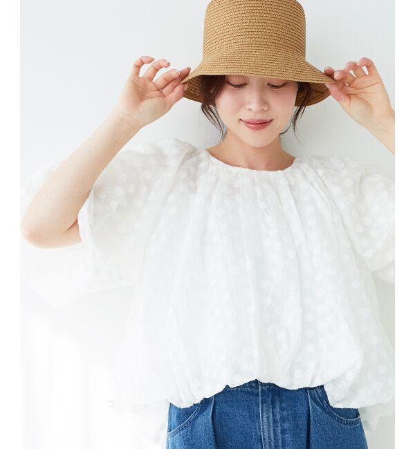 le.coeur blanc「《WEB限定アイテム》ペーパーバケットハット」|ハット|