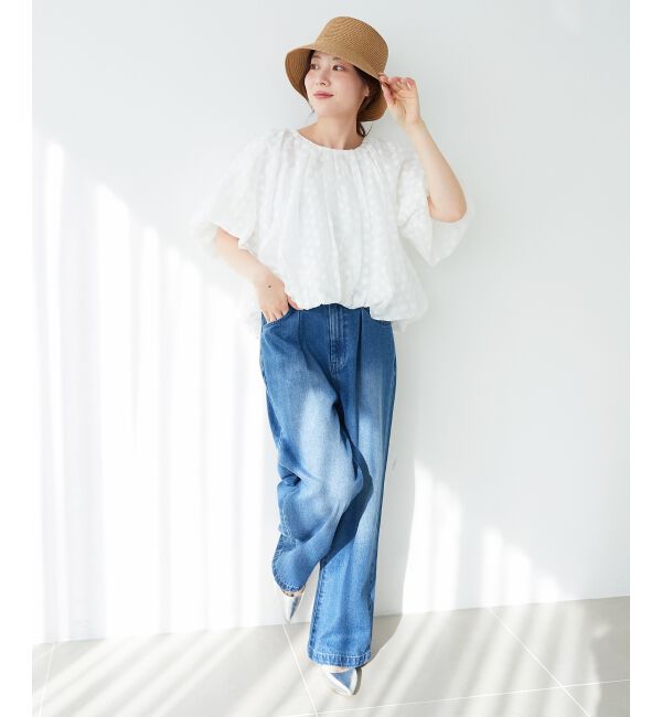 le.coeur blanc「《WEB限定アイテム》ペーパーバケットハット」|ハット|