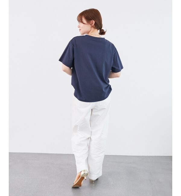  「《軽めな素材で夏も快適》ライトオンスデニムワイドパンツ」|デニム|